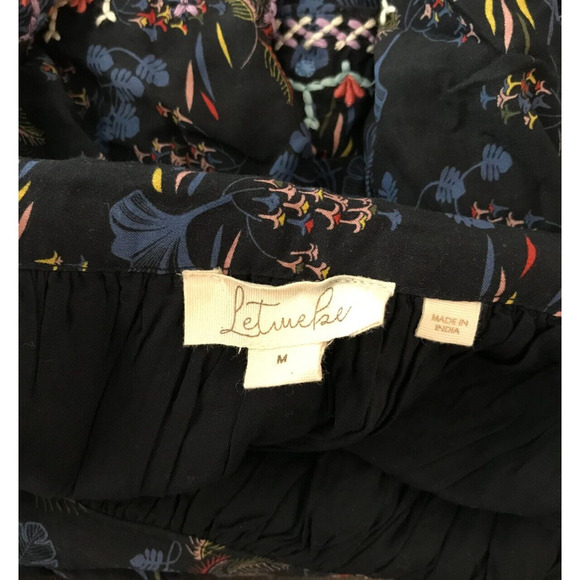 Anthropologie Let Me Be Tiered Boho Floral Print Mini Skirt—Size Medium - Picture 12 of 13